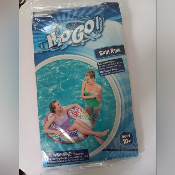 Bestway H20 Go Swim Ring/ Tube  Multi Colors Large - Picture 1 of 3